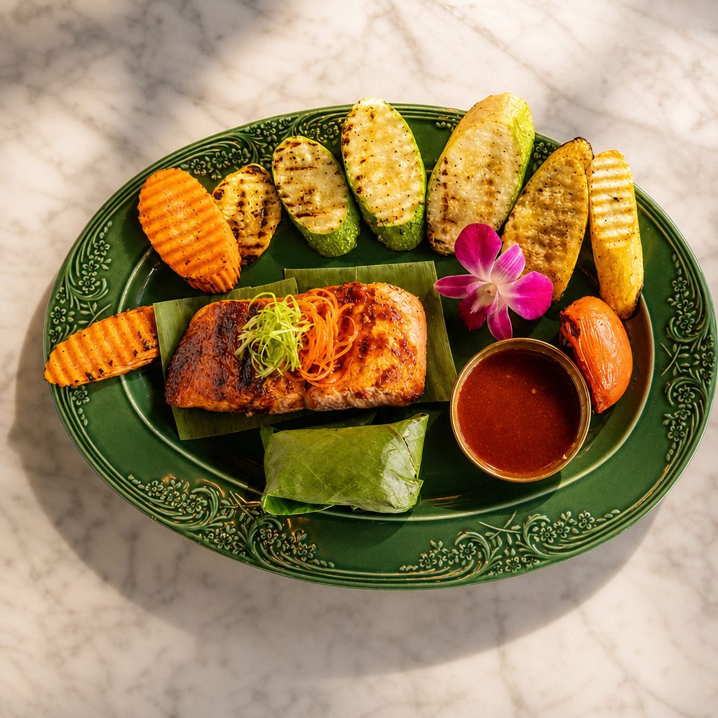 Grilled Salmon.